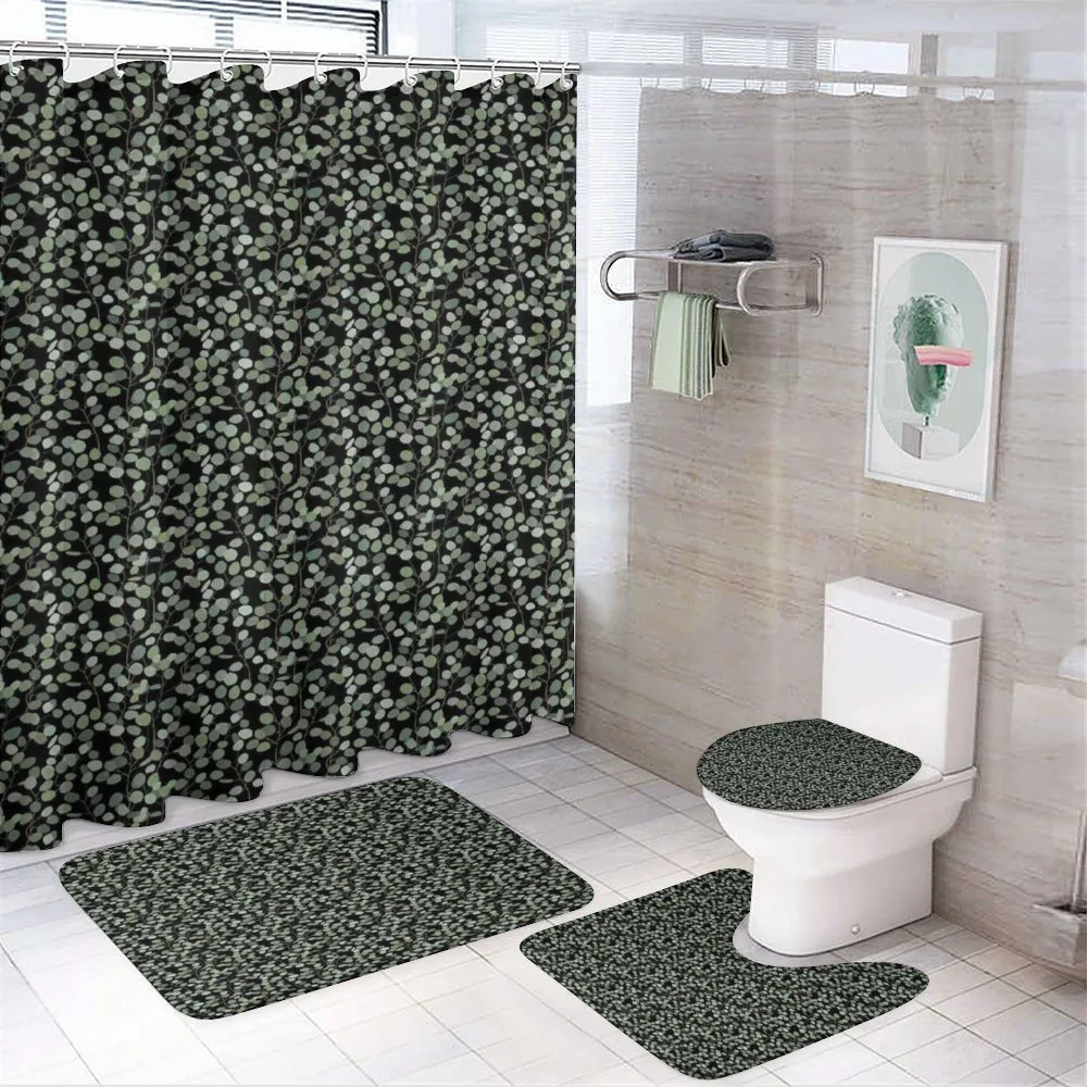 Exotic Foliage Hand Drawn — 4-Piece Bathroom Set preview