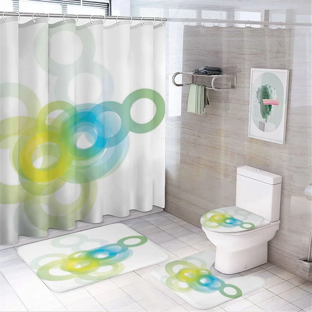 Modern Ombre Circle — 4-Piece Bathroom Set preview