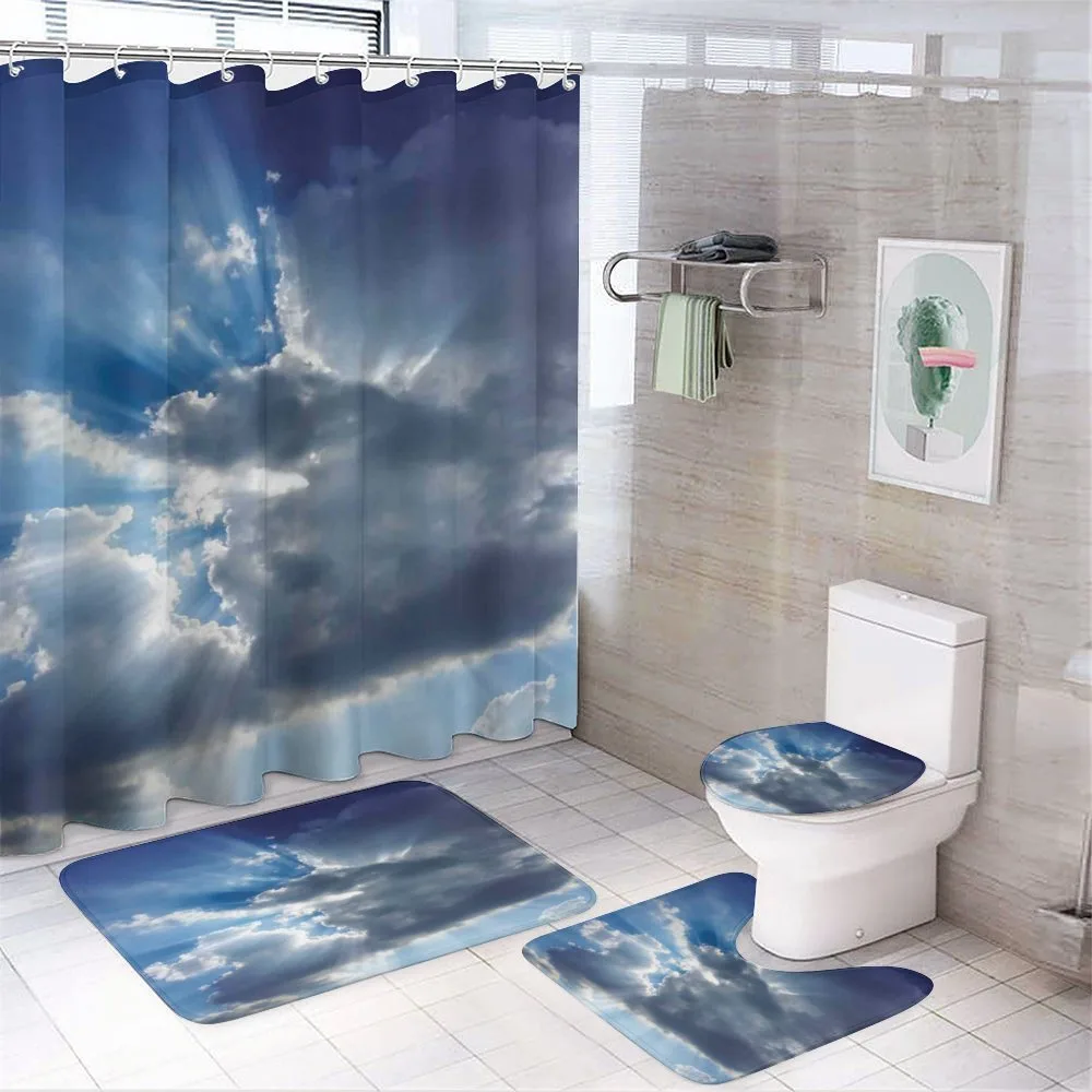 Sunbeams from Clouds 4-Piece Bathroom Set product video