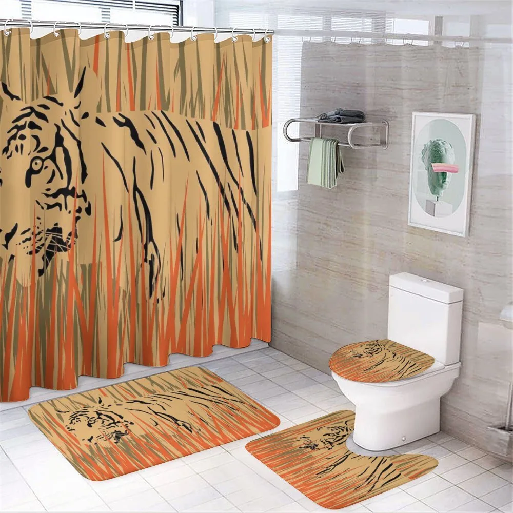 Tiger Jungle — 4-Piece Bathroom Set preview