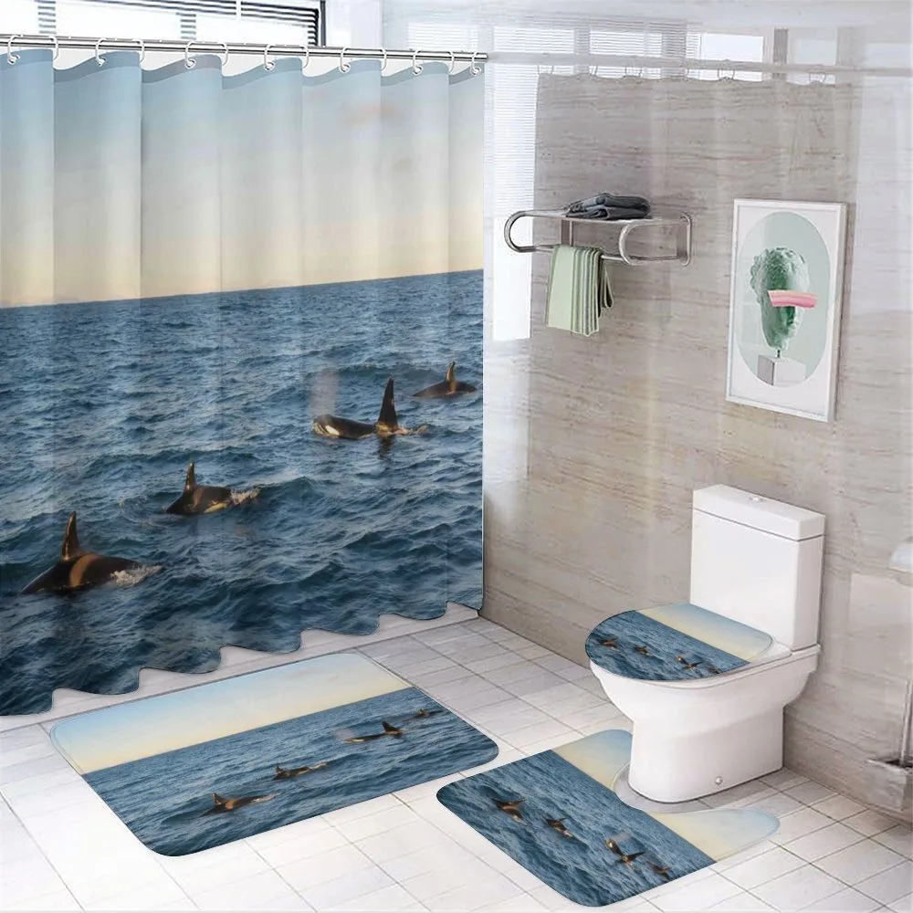 Whales in SeOcean — 4-Piece Bathroom Set preview