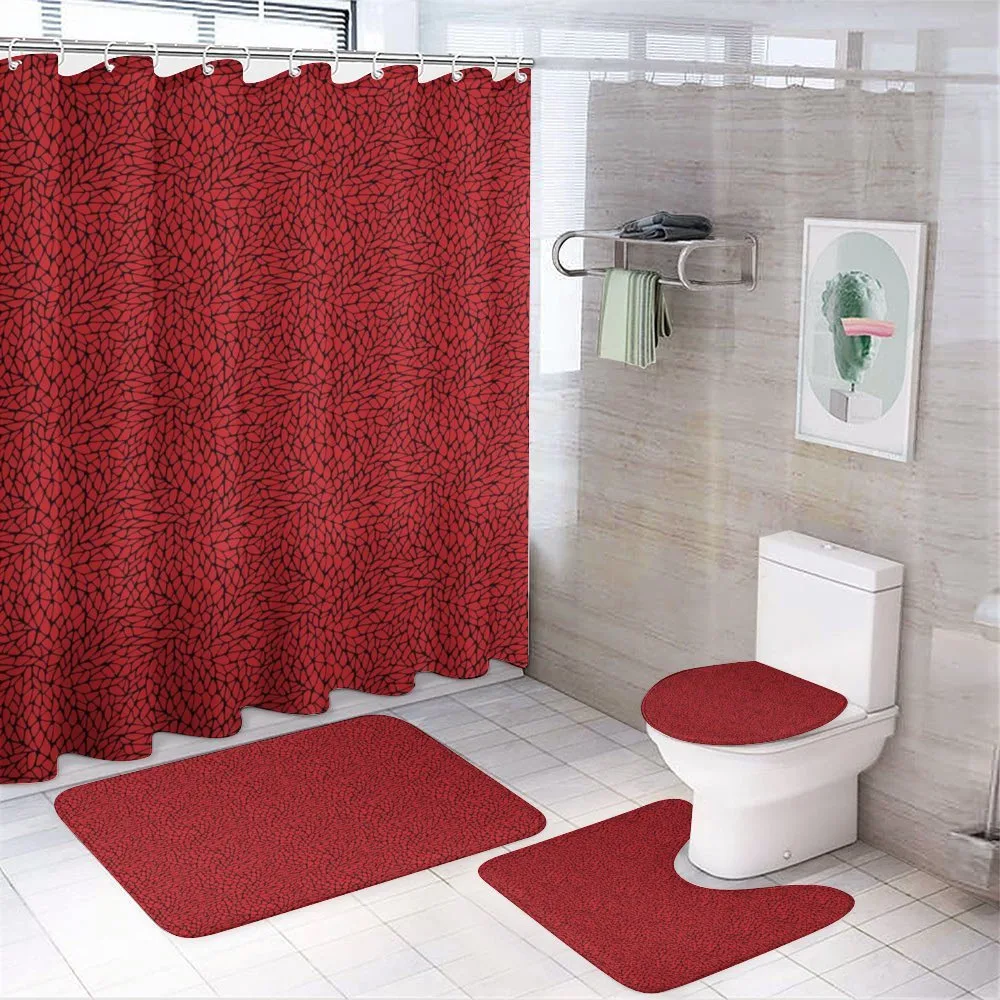 Abstract Grid — 4-Piece Bathroom Set preview