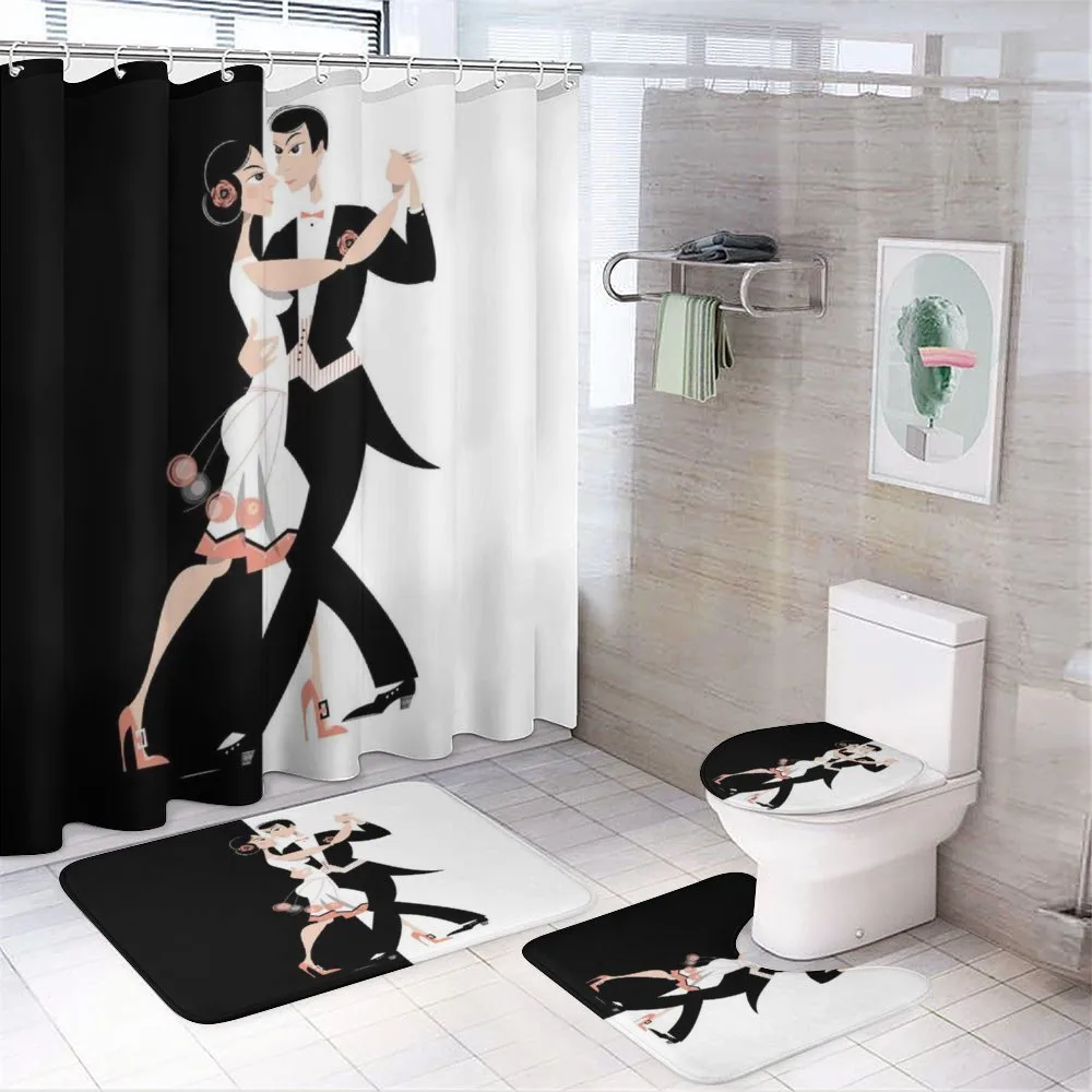 Dancing Couple 4-Piece Bathroom Set product video