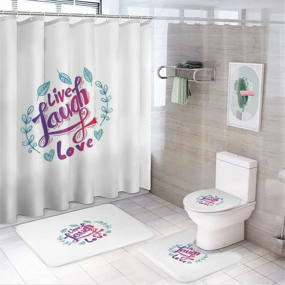 Inspiration Phrase — 4-Piece Bathroom Set preview