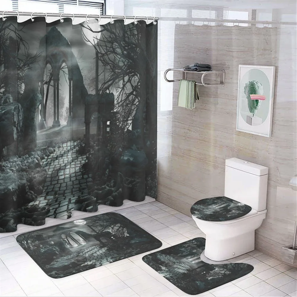 Moon View in Scary Dark — 4-Piece Bathroom Set preview