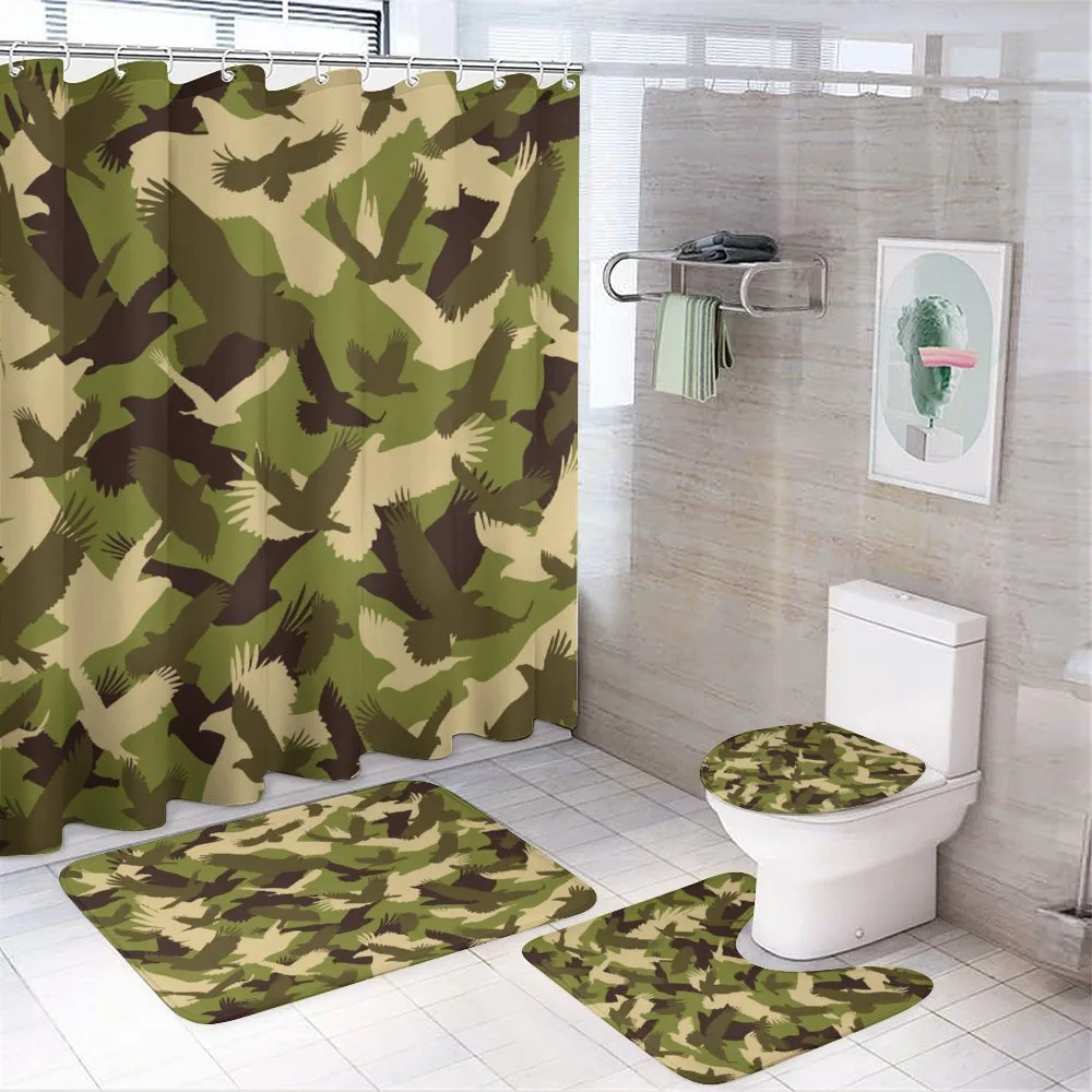 Open Wings Camouflage — 4-Piece Bathroom Set preview