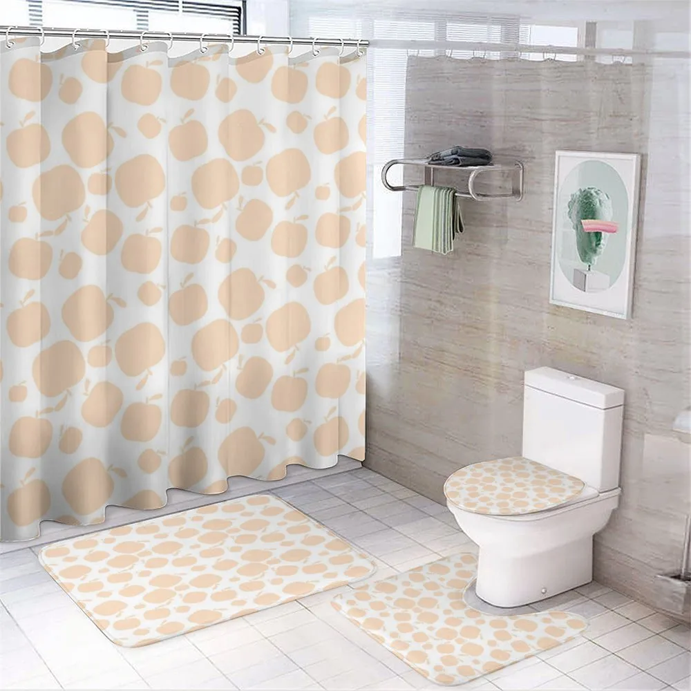 Seasonal Fruit Silhouette — 4-Piece Bathroom Set preview