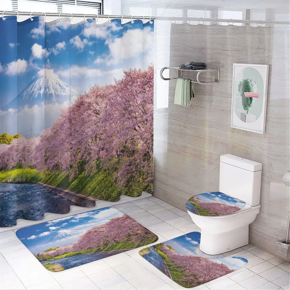 View of River and Clear Sky — 4-Piece Bathroom Set preview