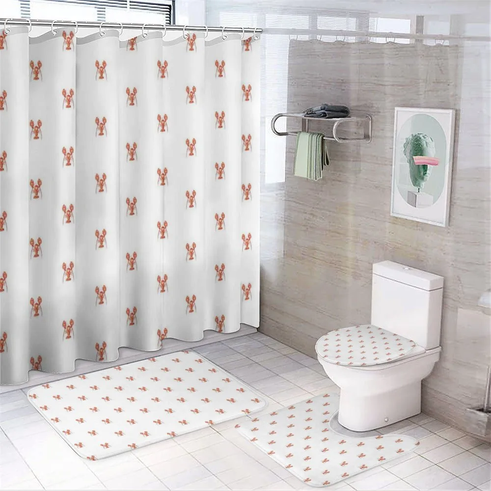 Symmetrical Lobsters — 4-Piece Bathroom Set preview