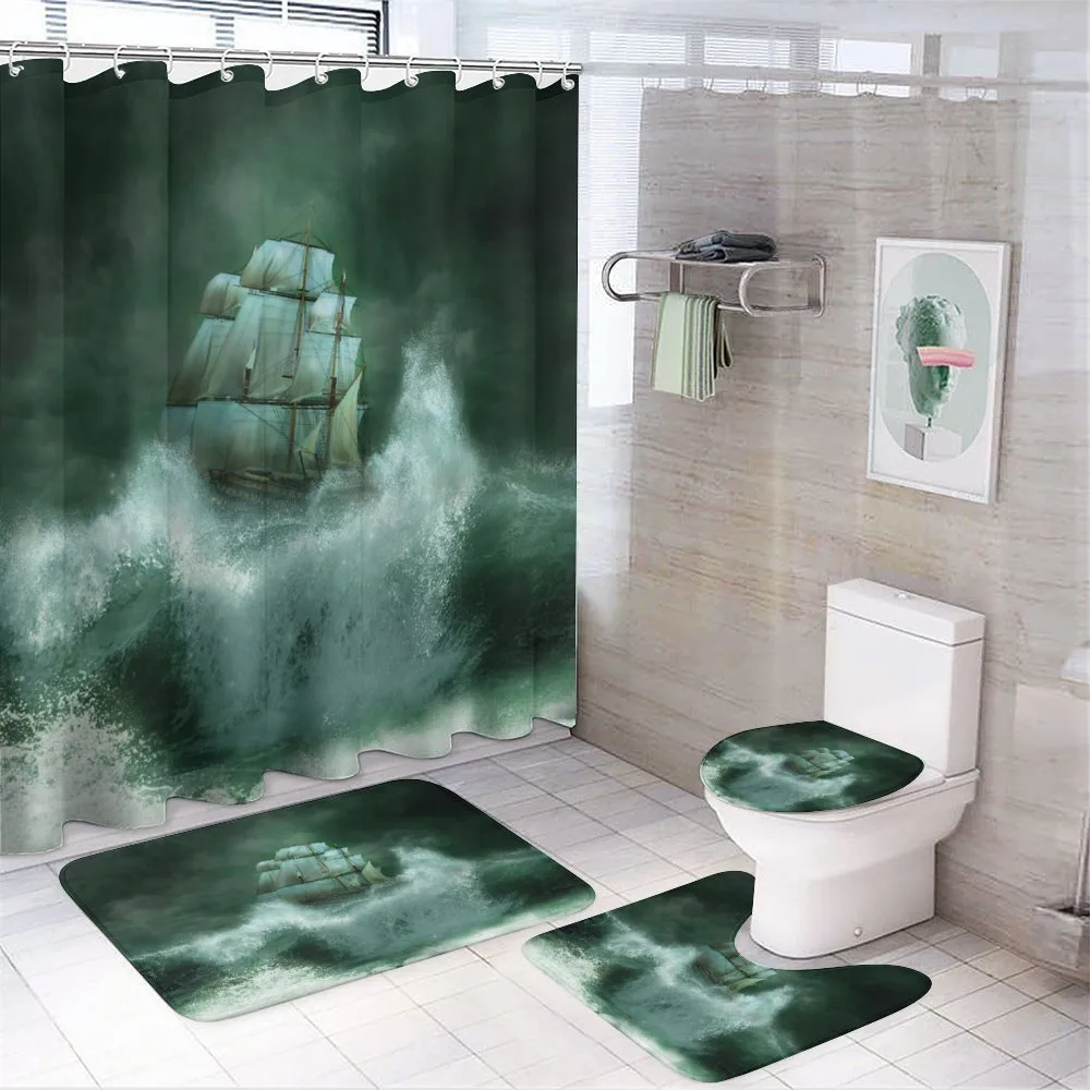 Thunderstorm Art — 4-Piece Bathroom Set preview