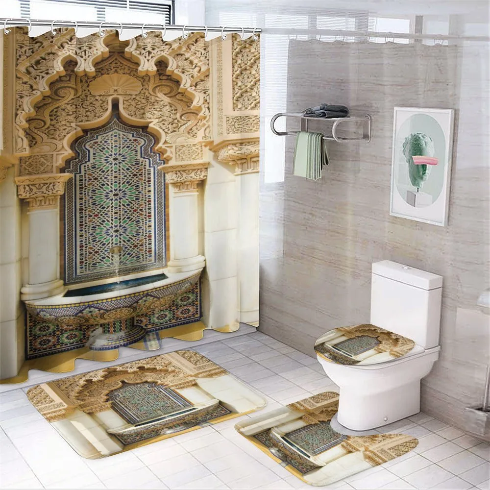 Vintage Eastern Art — 4-Piece Bathroom Set preview
