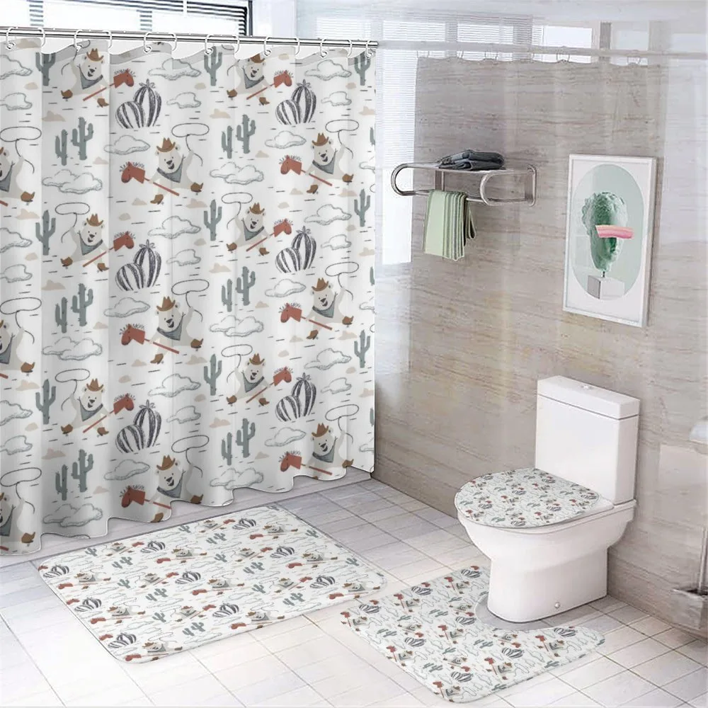 Wild West Cowboy Bear — 4-Piece Bathroom Set preview