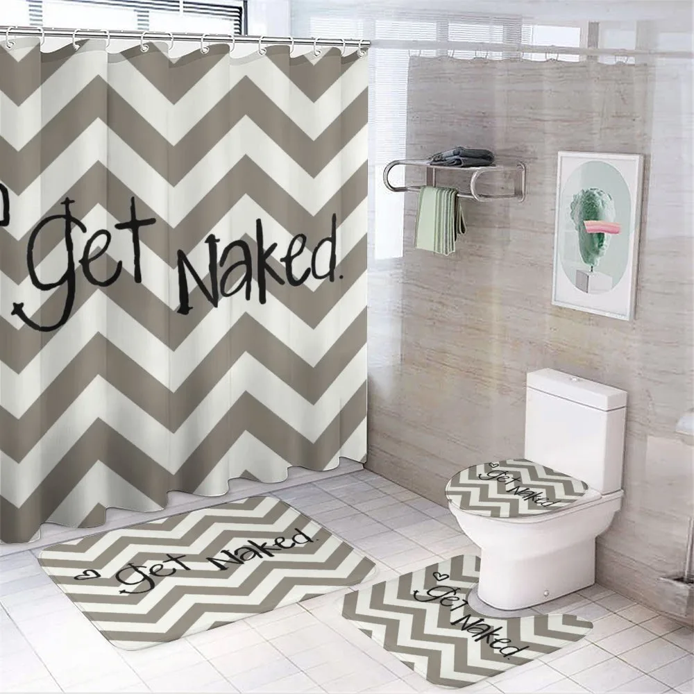 Get Naked Heart Zig Zag — 4-Piece Bathroom Set preview