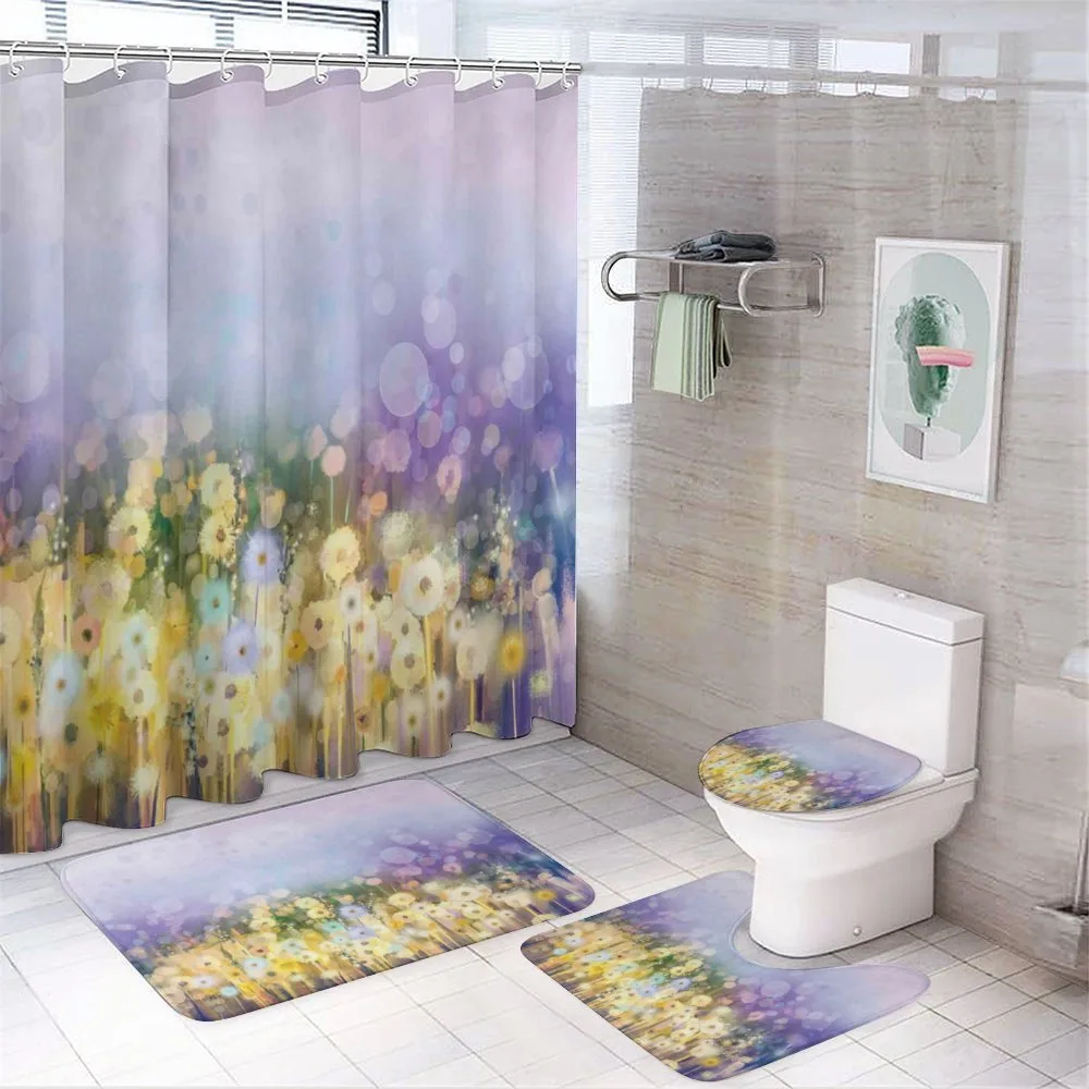 Idyllic Pastoral Flower — 4-Piece Bathroom Set preview