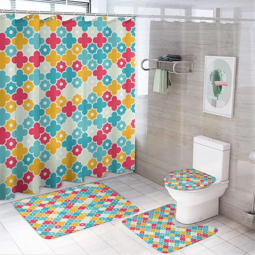 Kid Theme Colorful Petal — 4-Piece Bathroom Set preview