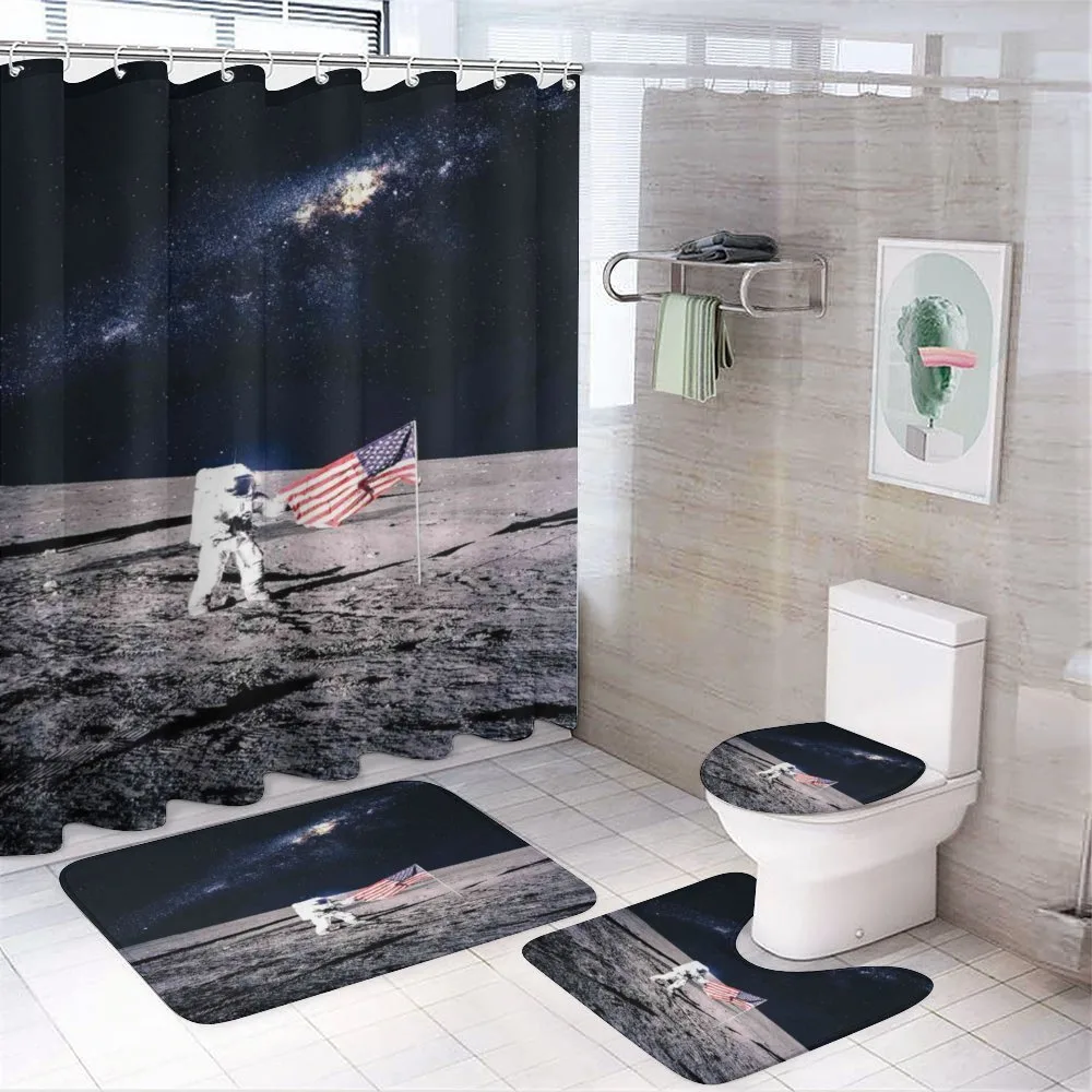 Milky Way American Flag — 4-Piece Bathroom Set preview