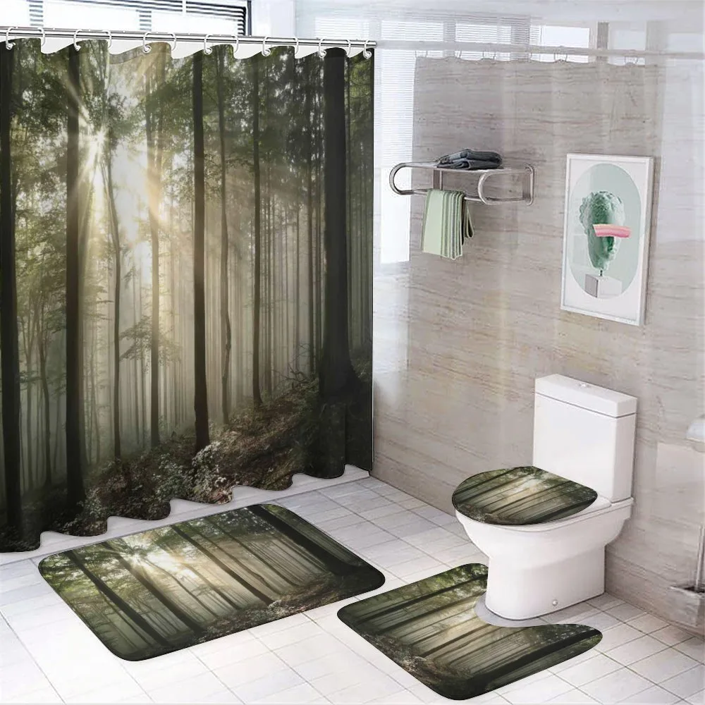Wild Forest Woodland — 4-Piece Bathroom Set preview