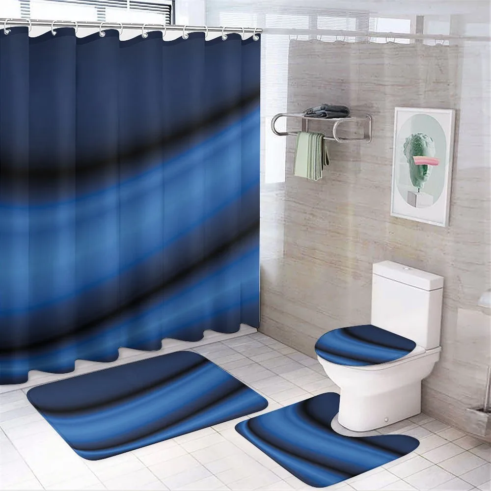 Abstract Wavy Blurry — 4-Piece Bathroom Set preview
