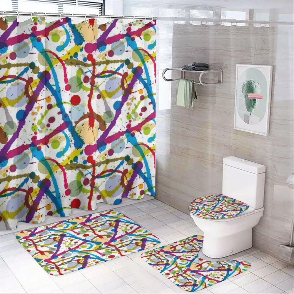 Colorful Splash — 4-Piece Bathroom Set preview