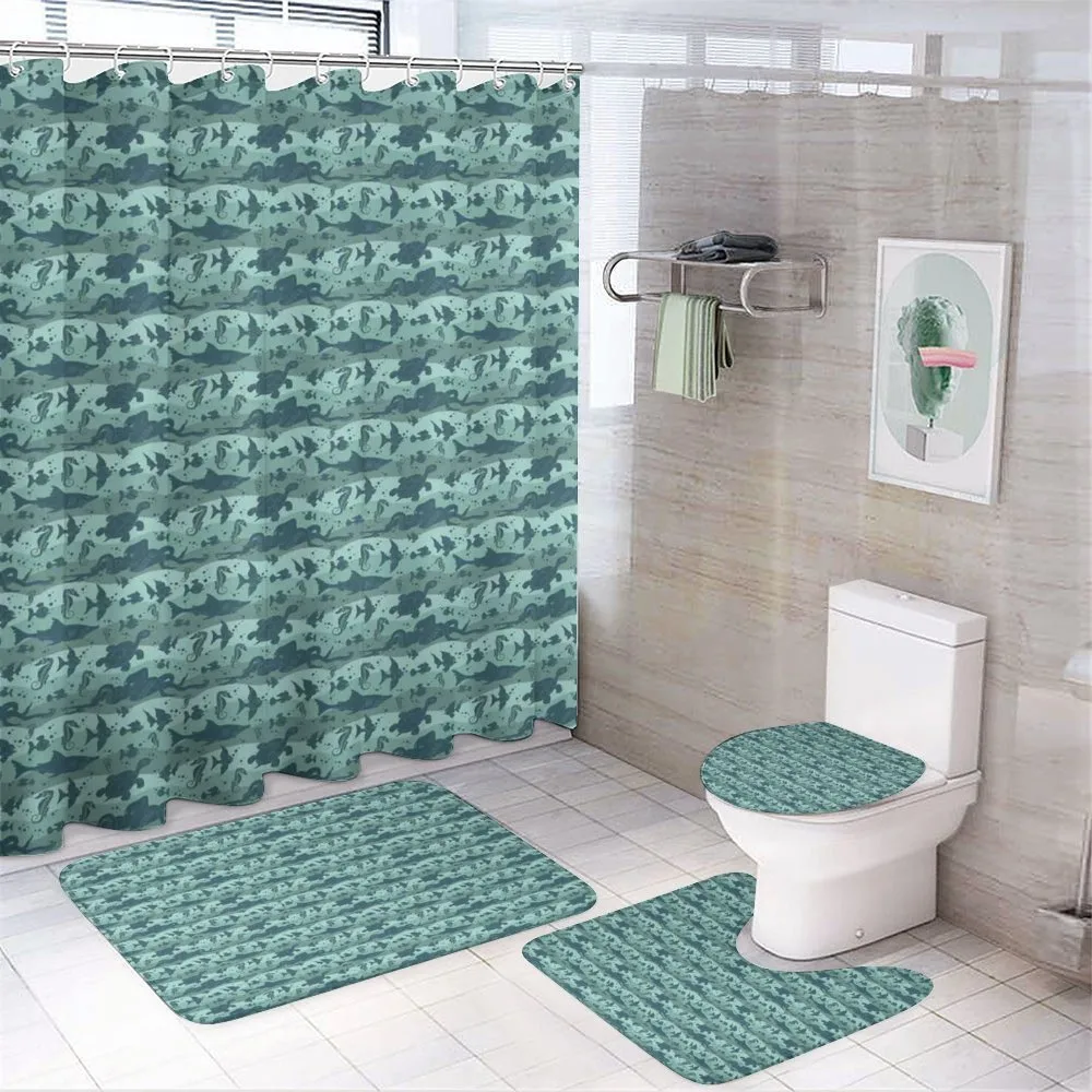 Sea Life Creatures — 4-Piece Bathroom Set preview