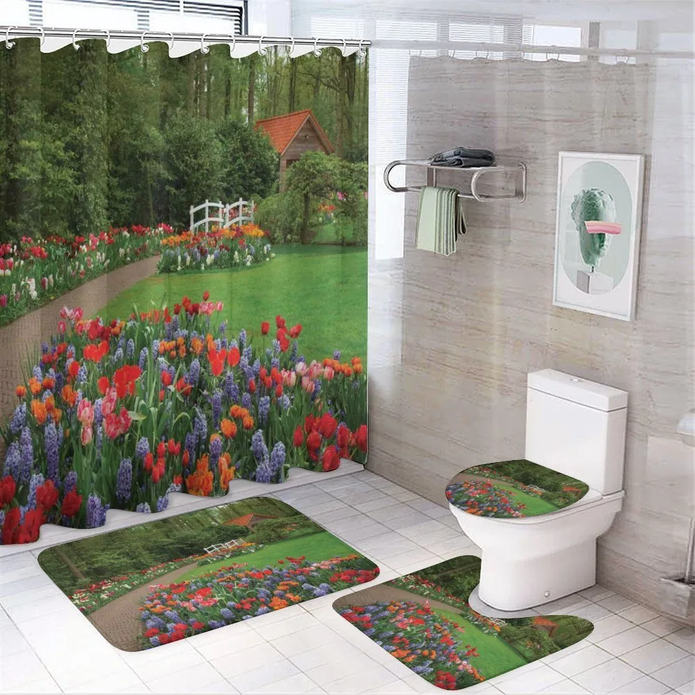 Spring Garden Forest — 4-Piece Bathroom Set preview