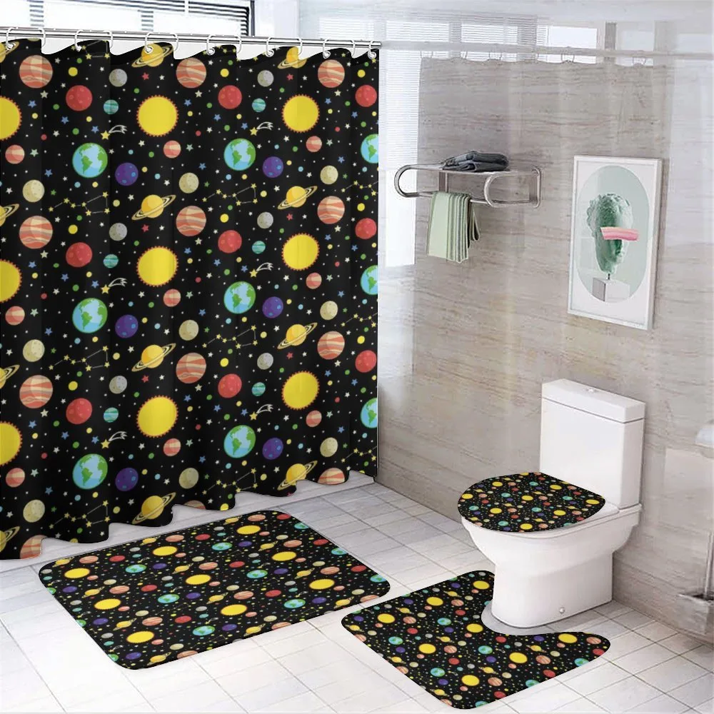 Sun Earth Constellations — 4-Piece Bathroom Set preview