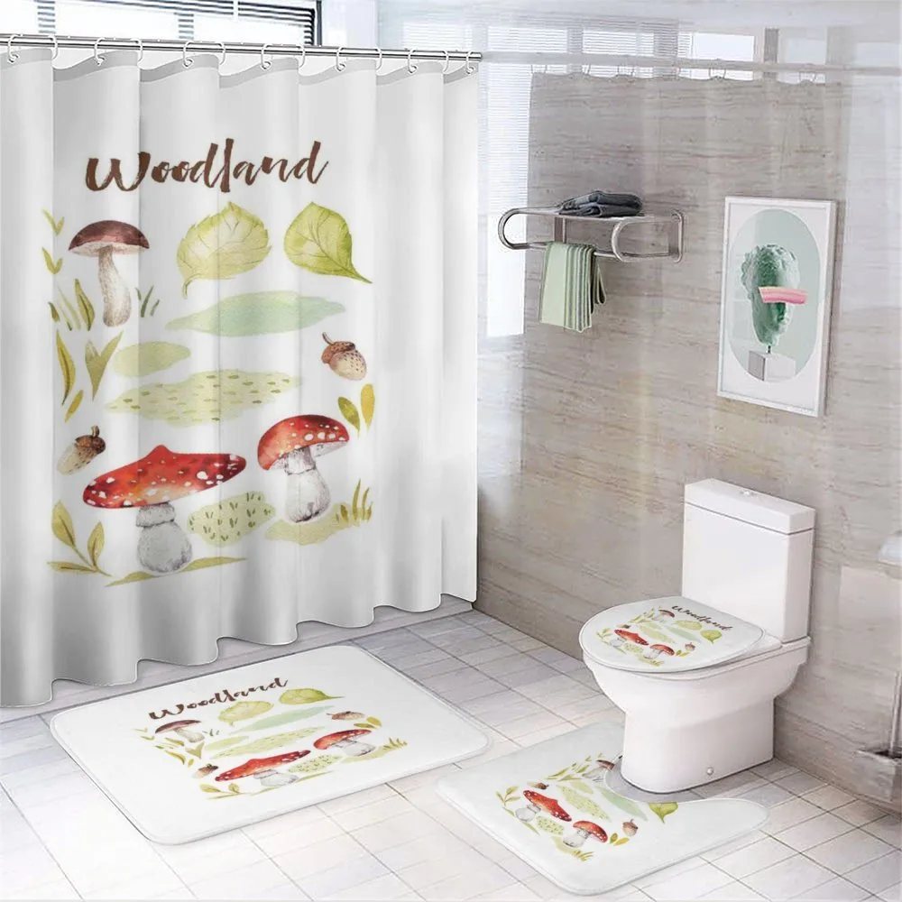 Aquarelle Fungus Nuts — 4-Piece Bathroom Set preview