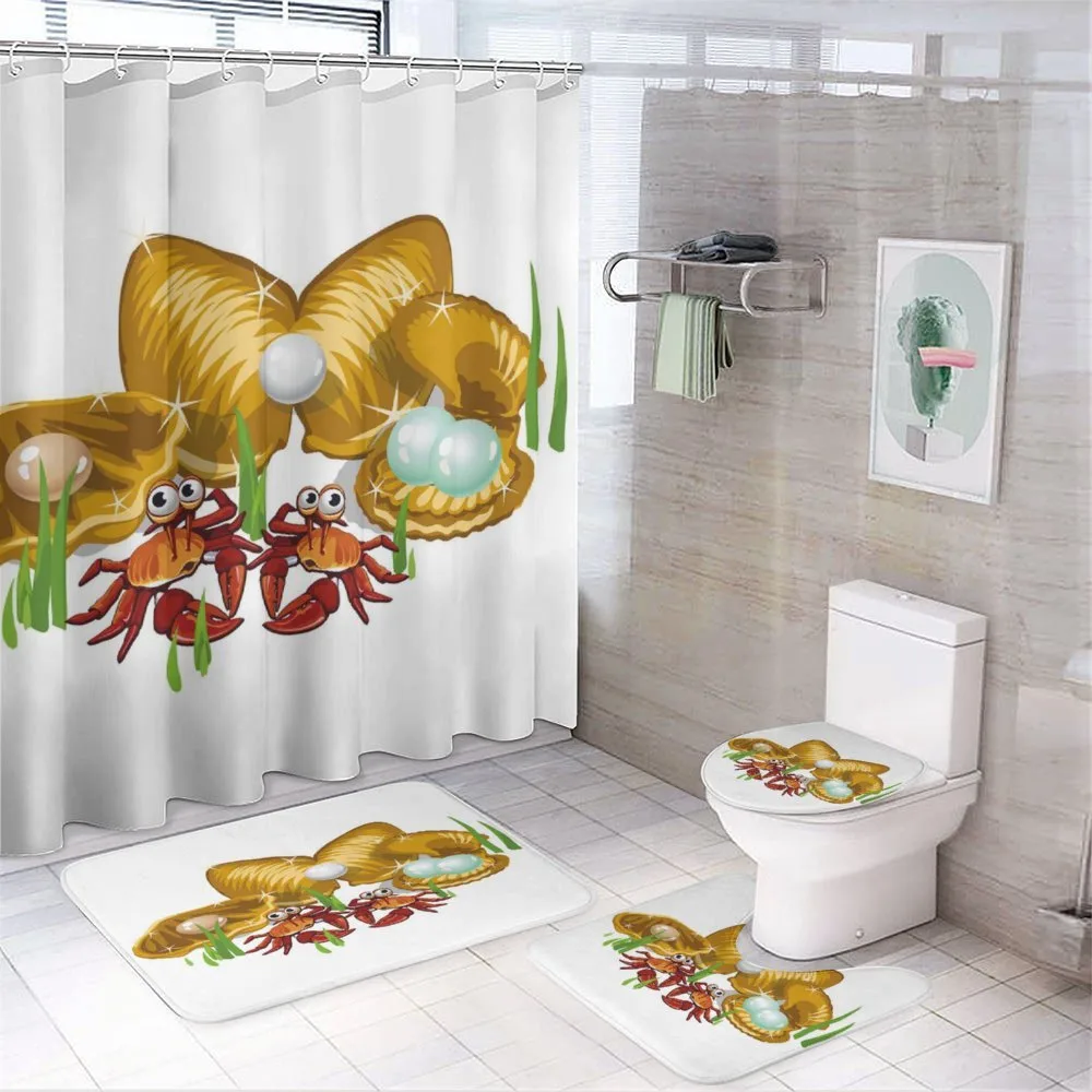 Illustration of Crabs — 4-Piece Bathroom Set preview