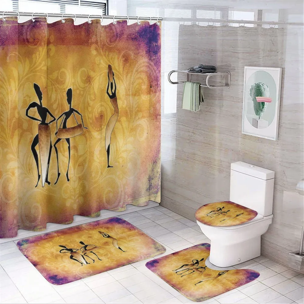 Native Women Dancing — 4-Piece Bathroom Set preview