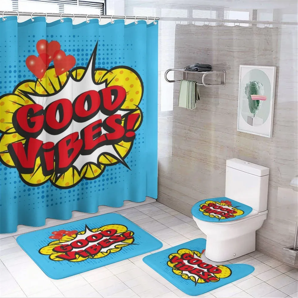 Pop Speech Bubble — 4-Piece Bathroom Set preview
