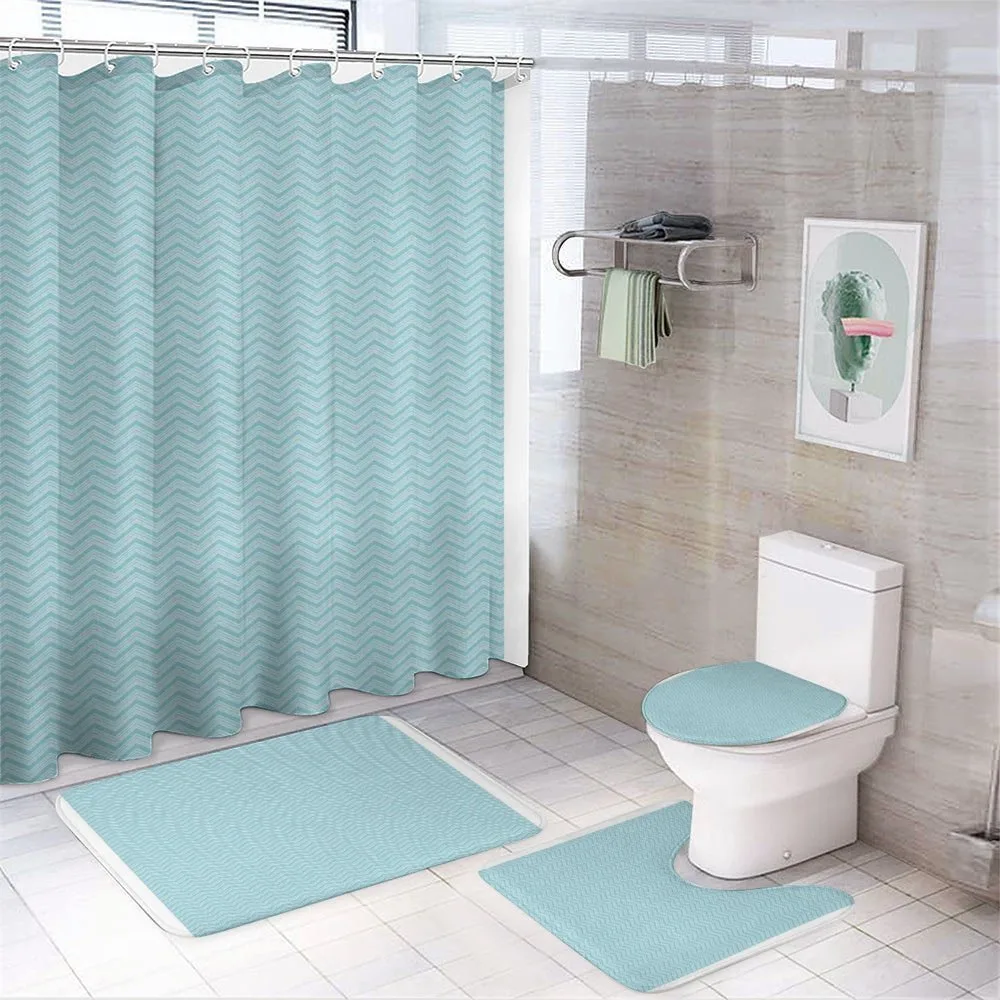 4 Lines Retro Style — 4-Piece Bathroom Set preview