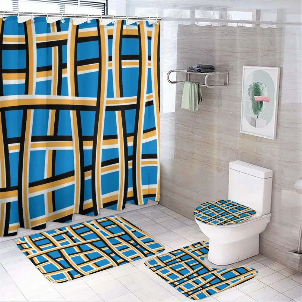 Abstract Stripes — 4-Piece Bathroom Set preview