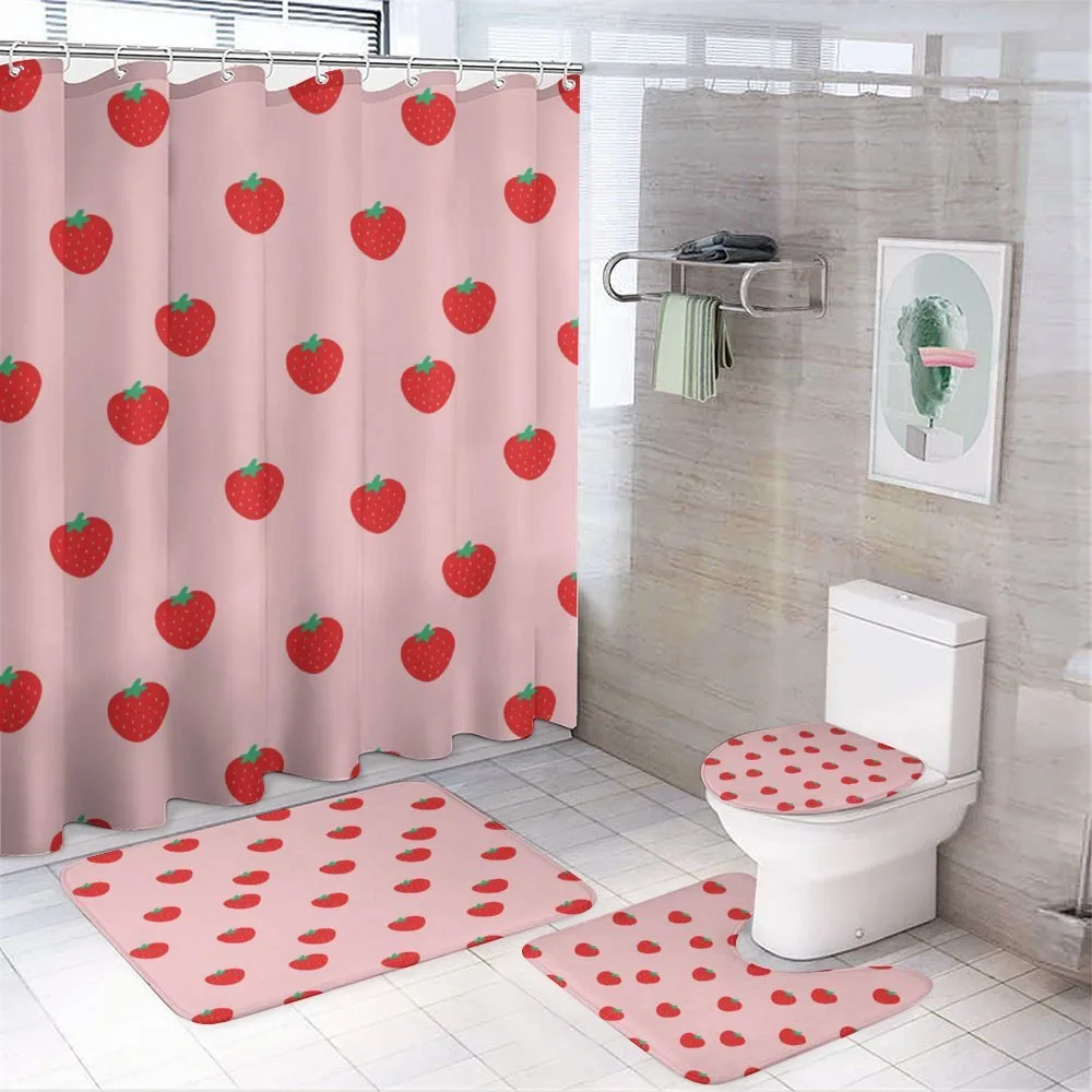 Cartoon Summer Fruits — 4-Piece Bathroom Set preview