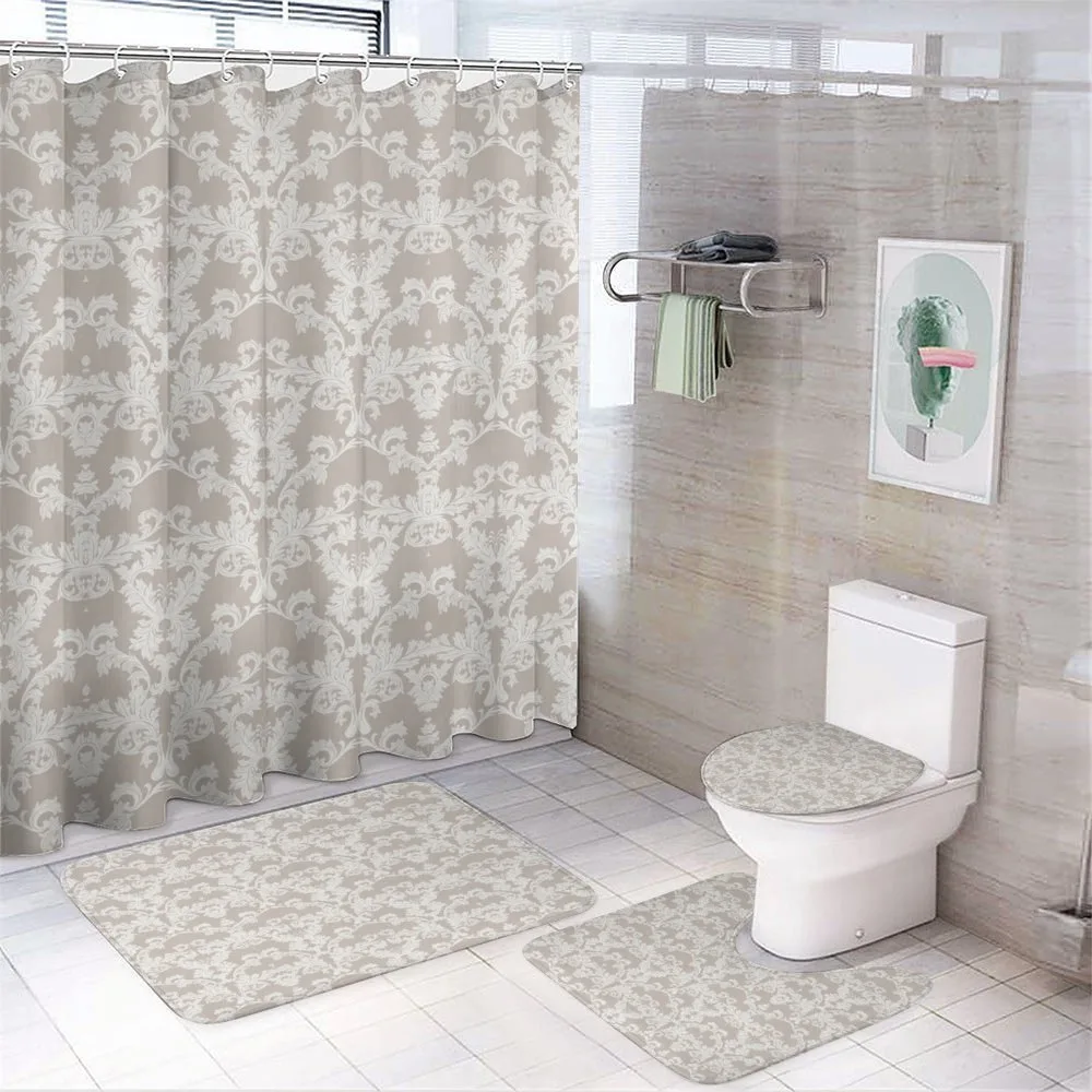 Damask Nature — 4-Piece Bathroom Set preview
