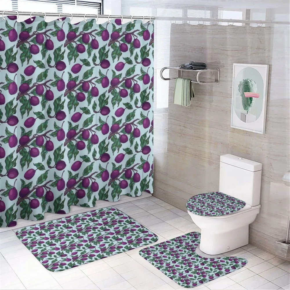 Branches of Plum Fruit — 4-Piece Bathroom Set preview
