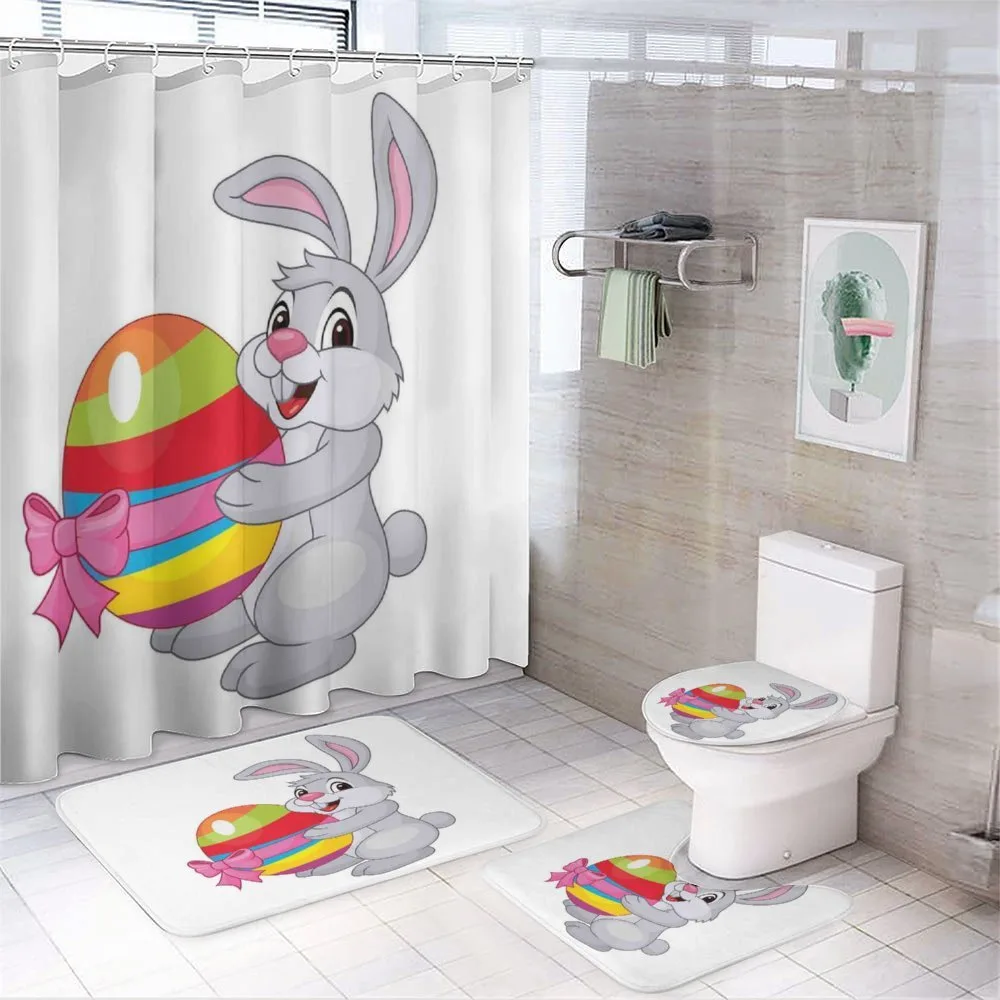 Cartoon Rabbit — 4-Piece Bathroom Set preview