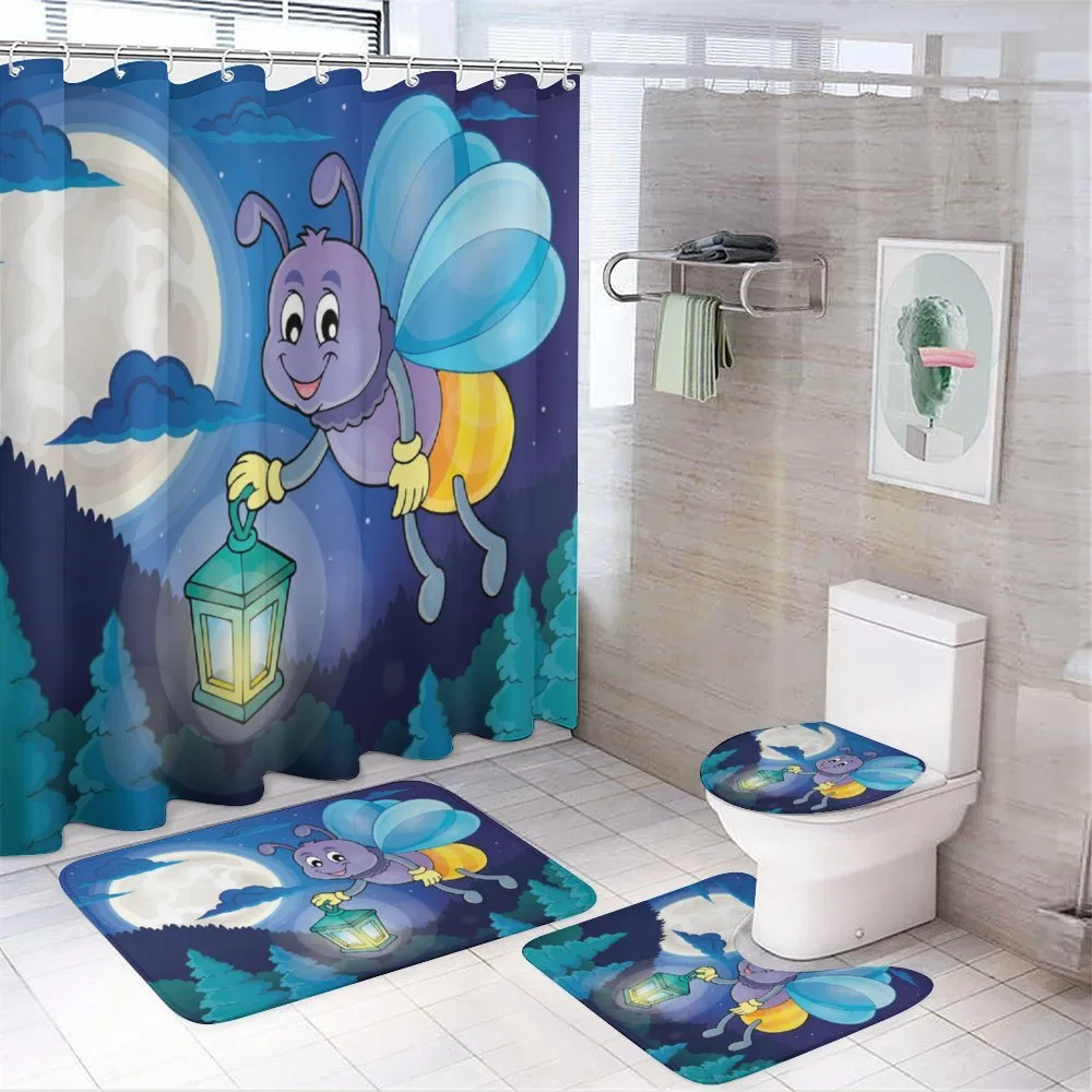 Cartoon Style Insect — 4-Piece Bathroom Set preview