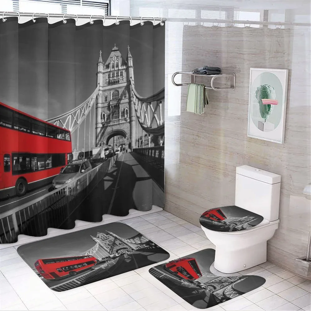 Landscape of London City — 4-Piece Bathroom Set preview
