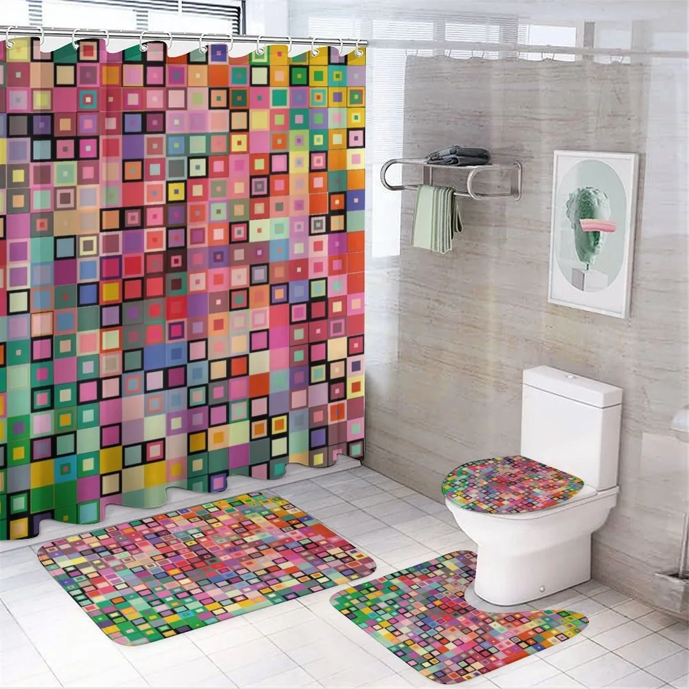 Modern Colored Design — 4-Piece Bathroom Set preview
