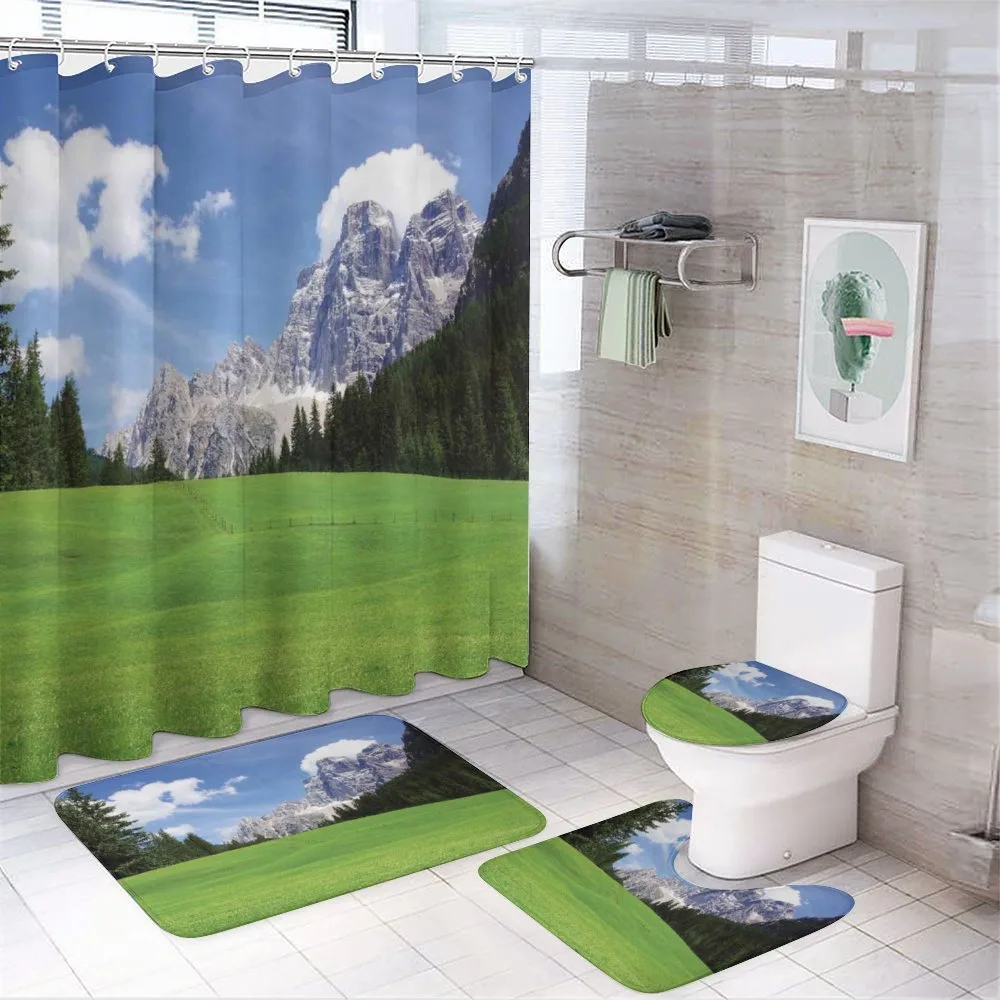 Rural Country Mountain — 4-Piece Bathroom Set preview