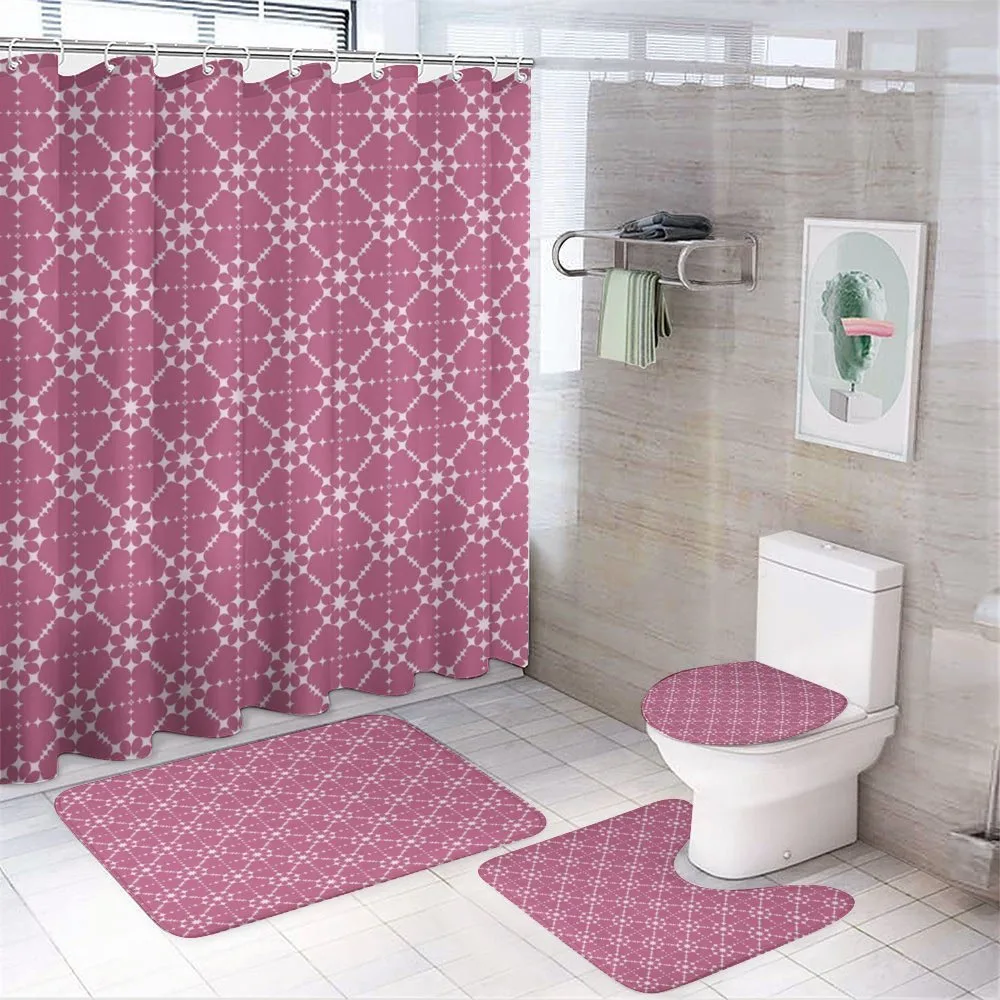 Colorful Star Dots — 4-Piece Bathroom Set preview