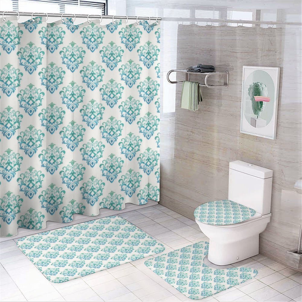 Damask Inspired Pattern — 4-Piece Bathroom Set preview