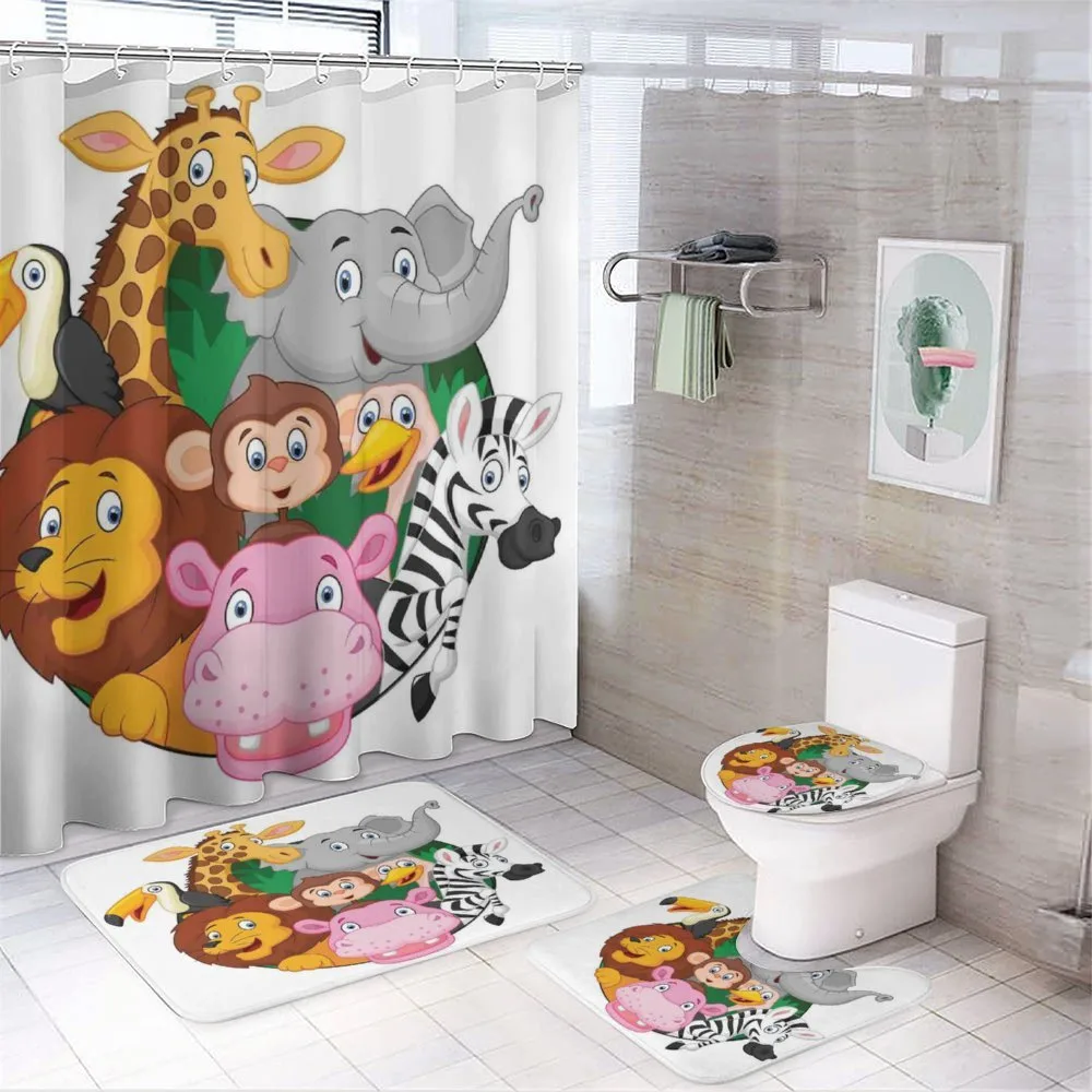Exotic Safari Animals — 4-Piece Bathroom Set preview