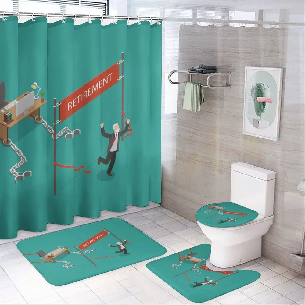 Man Breaks Free Desk 4-Piece Bathroom Set product video