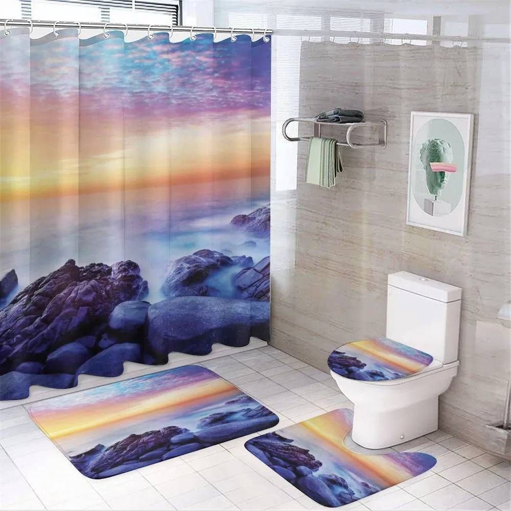 Morning Rainbow Colors — 4-Piece Bathroom Set preview