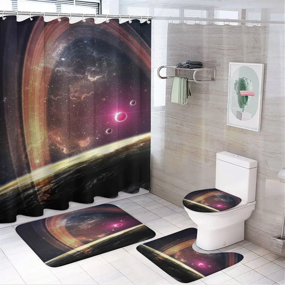 Nabula Dust with Stars — 4-Piece Bathroom Set preview