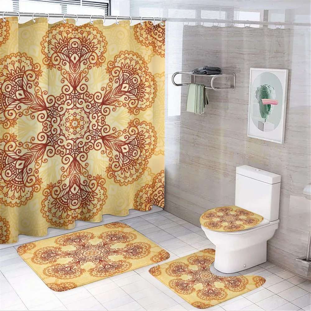 Oriental Vintage Ornaments — 4-Piece Bathroom Set preview