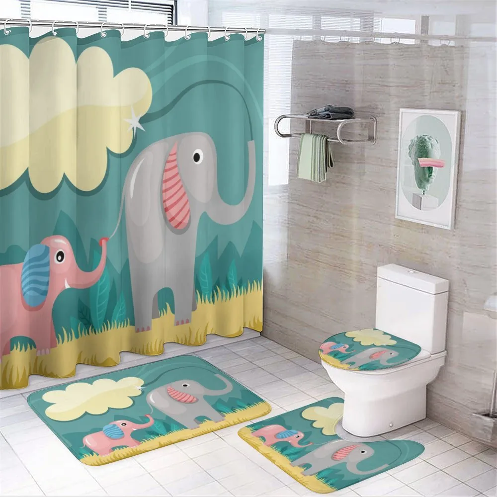 Pastel Baby Animal — 4-Piece Bathroom Set preview