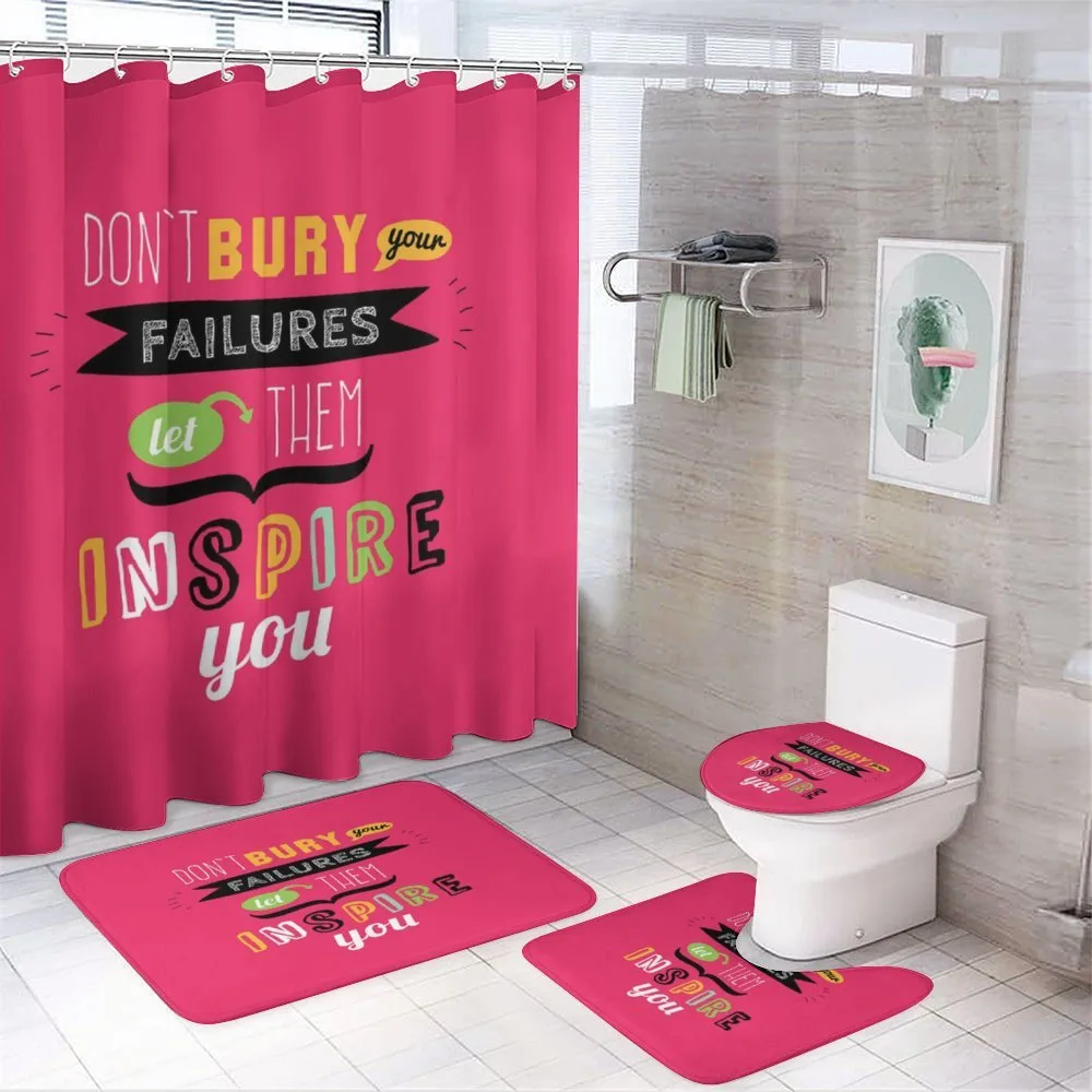 Positive Saying — 4-Piece Bathroom Set preview