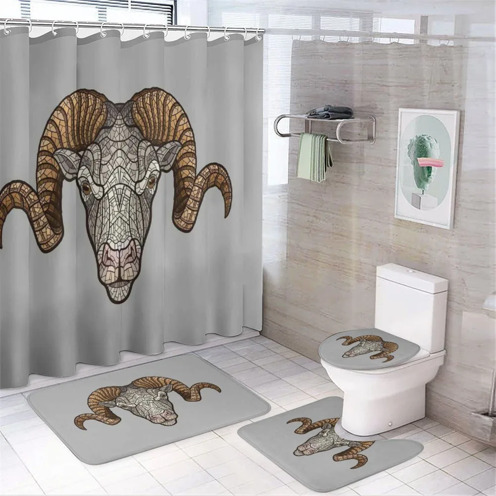 Ram Horns — 4-Piece Bathroom Set preview